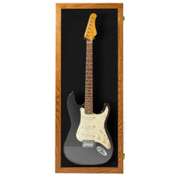 Pennzoni Electric Guitar Display Case New in Box Glossy Oak