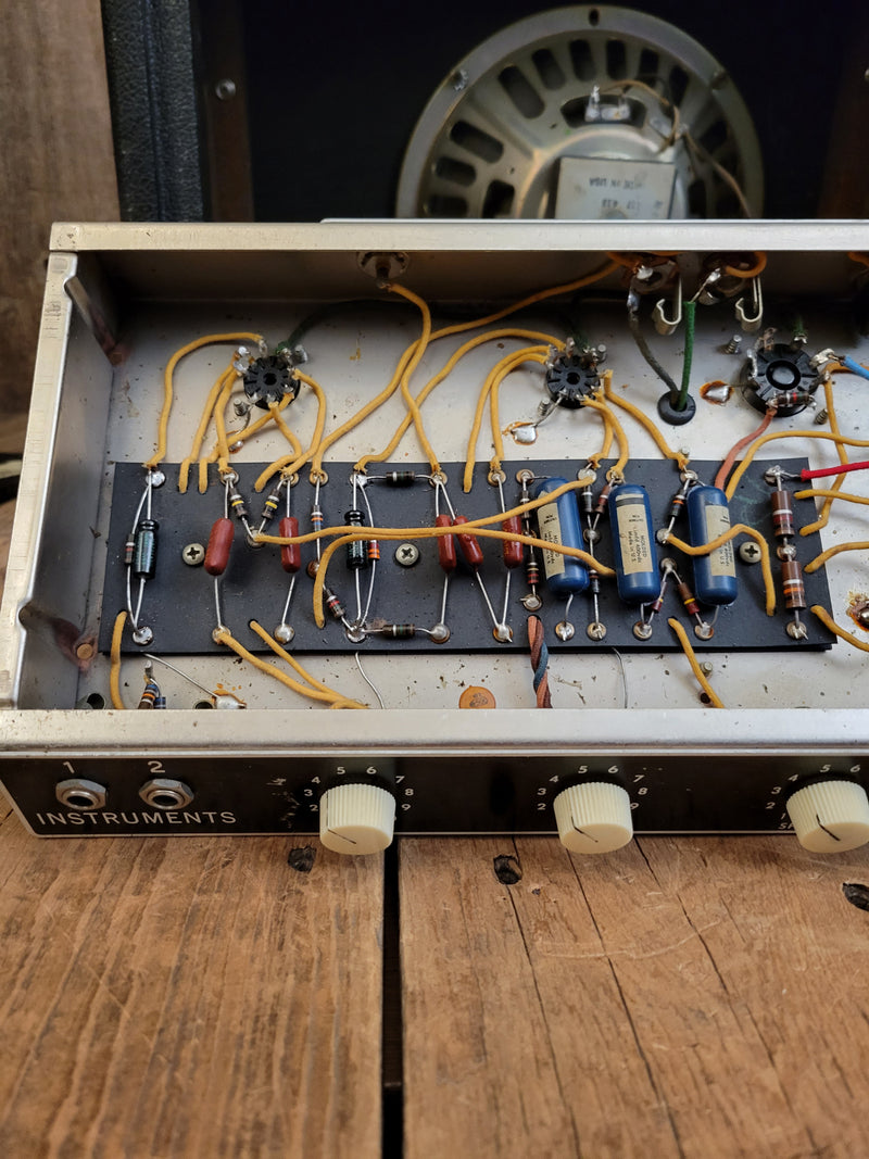 SOLD - Fender Princeton 6g2 1964 Tuxedo Pre CBS tube guitar amplifier