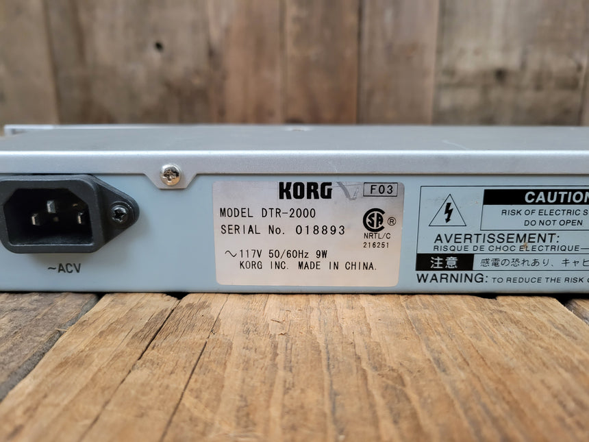 SOLD - Korg Digital Tuner DT-2000 rack mount