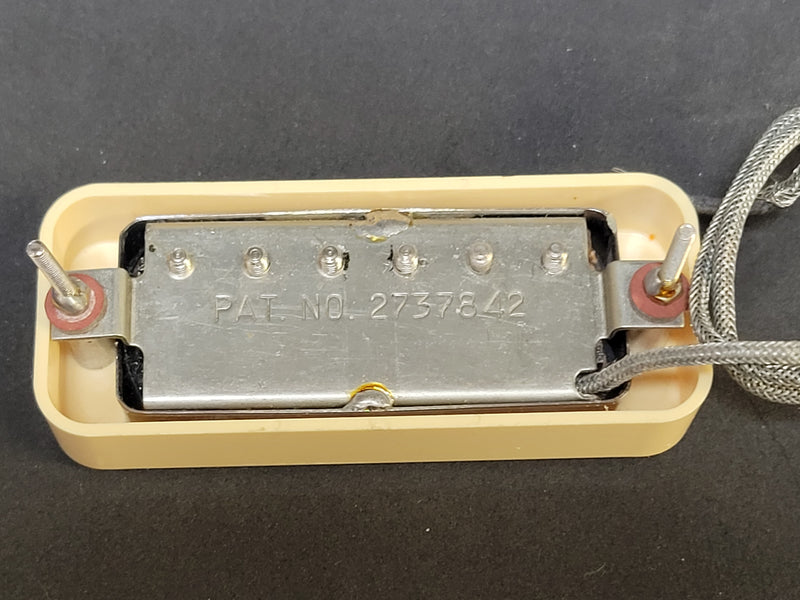 Gibson Mini Humbucker W/ Mounting Ring 1970s Patent Number Les Paul