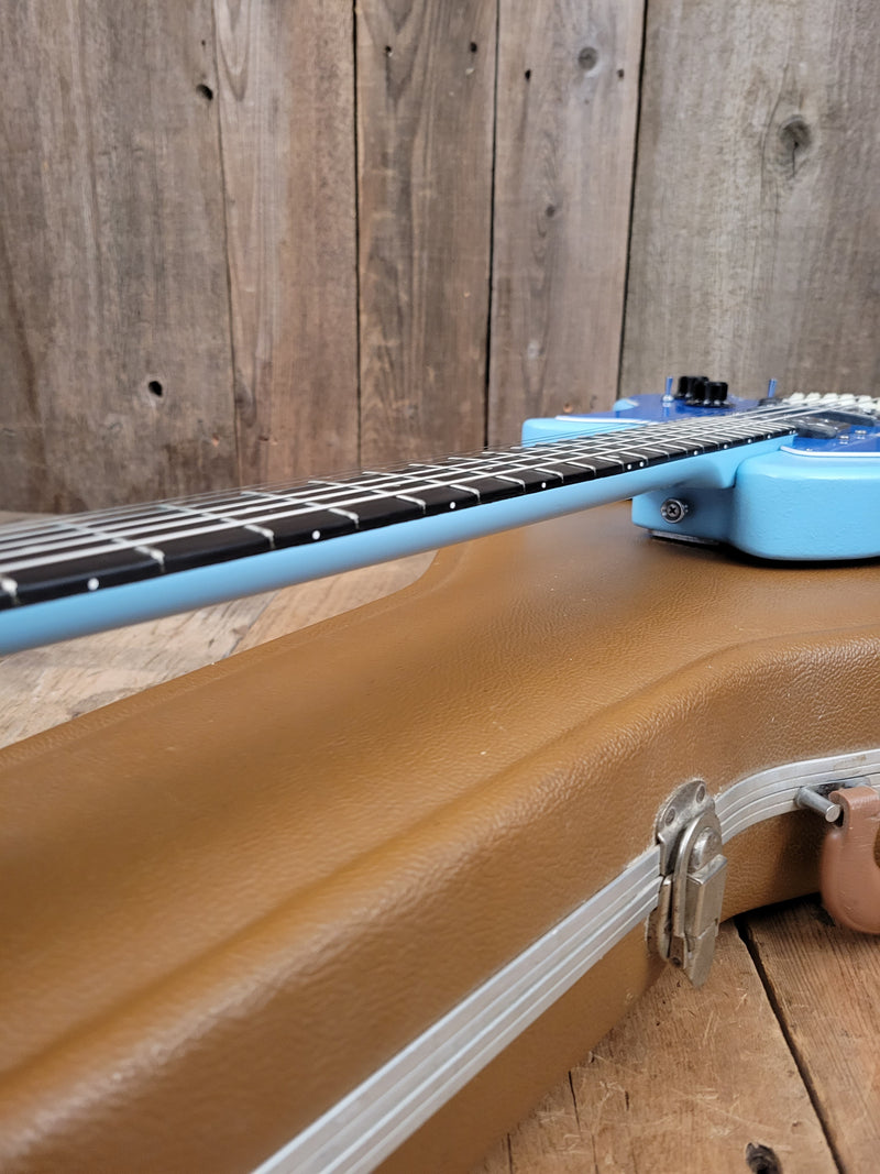 SOLD - Ovation Breadwinner 1973 Sky Blue Lyrachord finish