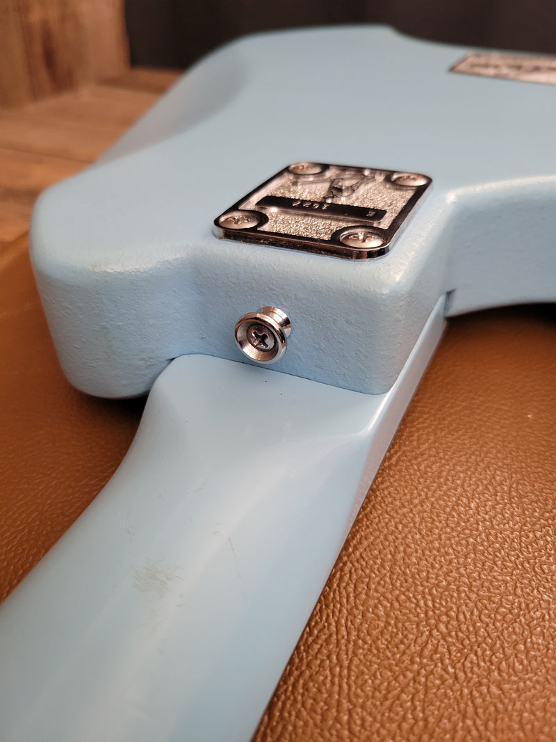 SOLD - Ovation Breadwinner 1973 Sky Blue Lyrachord finish