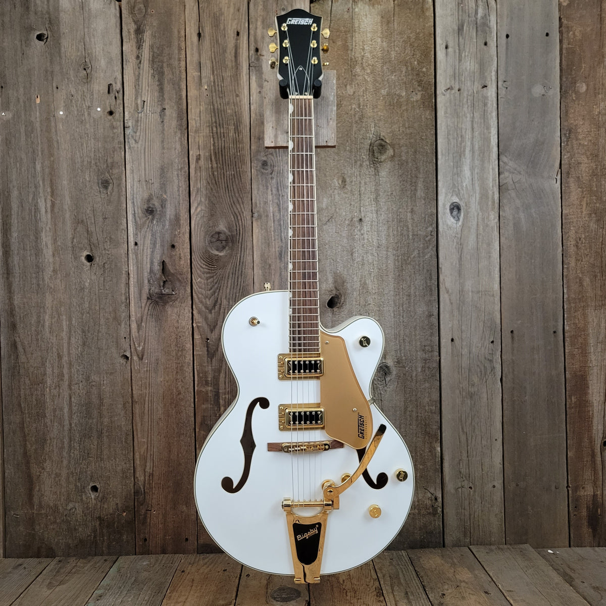 sold - Gretsch G5420TG Electromatic Hollowbody with Bigsby Snow Crest White - 2016