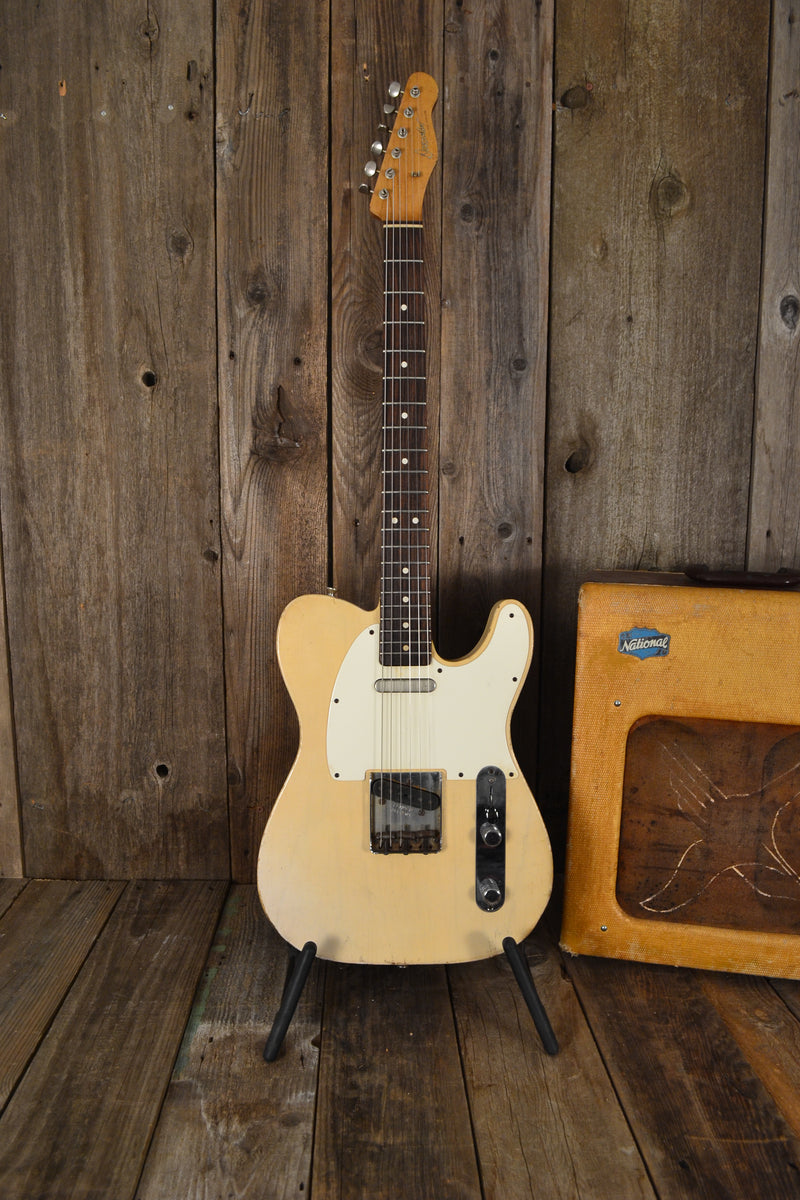 SOLD - Danocaster Single Cut White Guard Rosewood Fretboard 2014 6lb 5oz