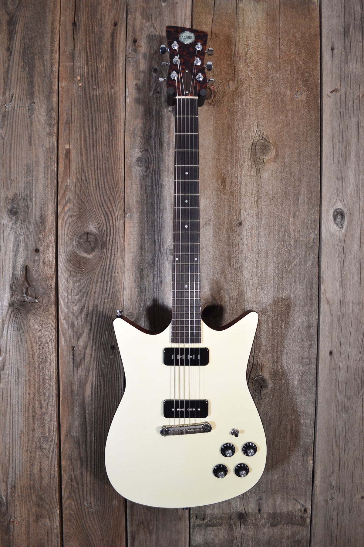 SOLD - Frank Brothers Arcade 2018 Tortoise Headstock and Binding