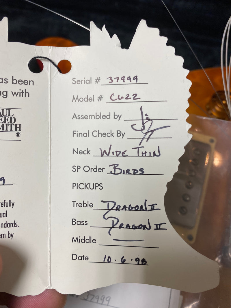 SOLD - Paul Reed Smith Custom 22 1998 Quilt 10 top