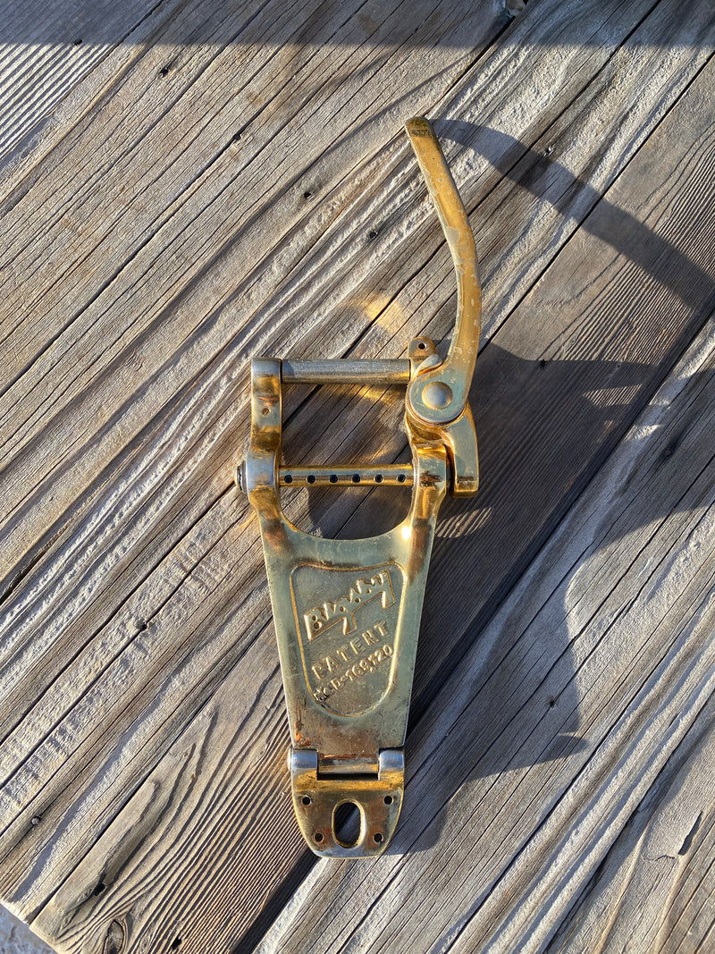SOLD - Bigsby B-7 Gold 1960s Ex Short LP Gibson Gretsch