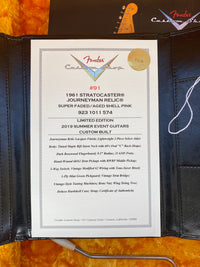 SOLD - Fender Stratocaster 1961 Journeyman Relic Shell Pink 2019