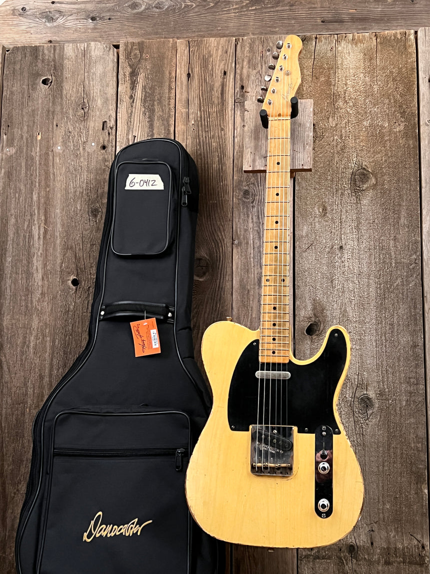 SOLD - Danocaster Telecaster Butterscotch Blonde Black Guard 2022