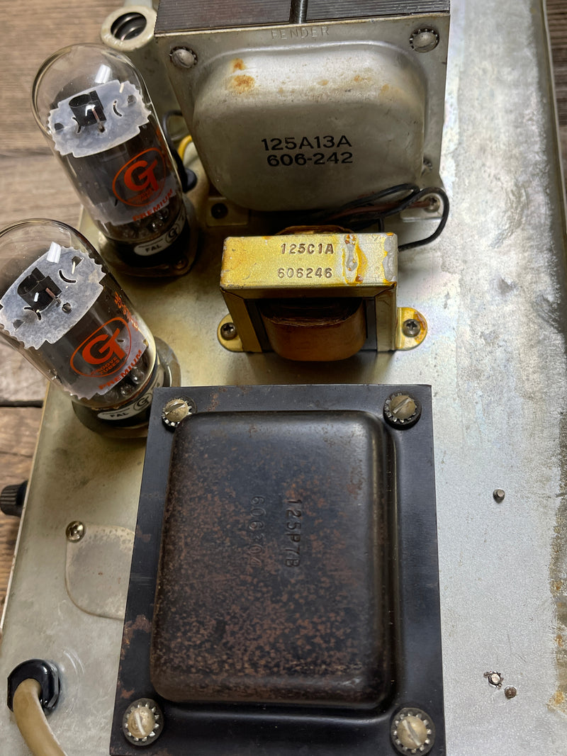 SOLD - Fender Bassman 6G6-B Head and cabinet 1963 Blonde and Wheat