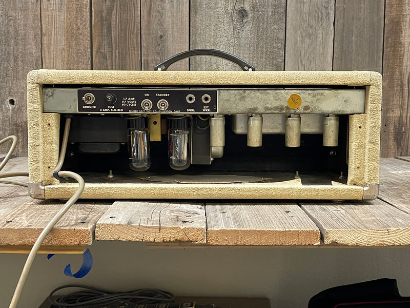 SOLD - Fender Bassman 6G6-B Head and cabinet 1963 Blonde and Wheat