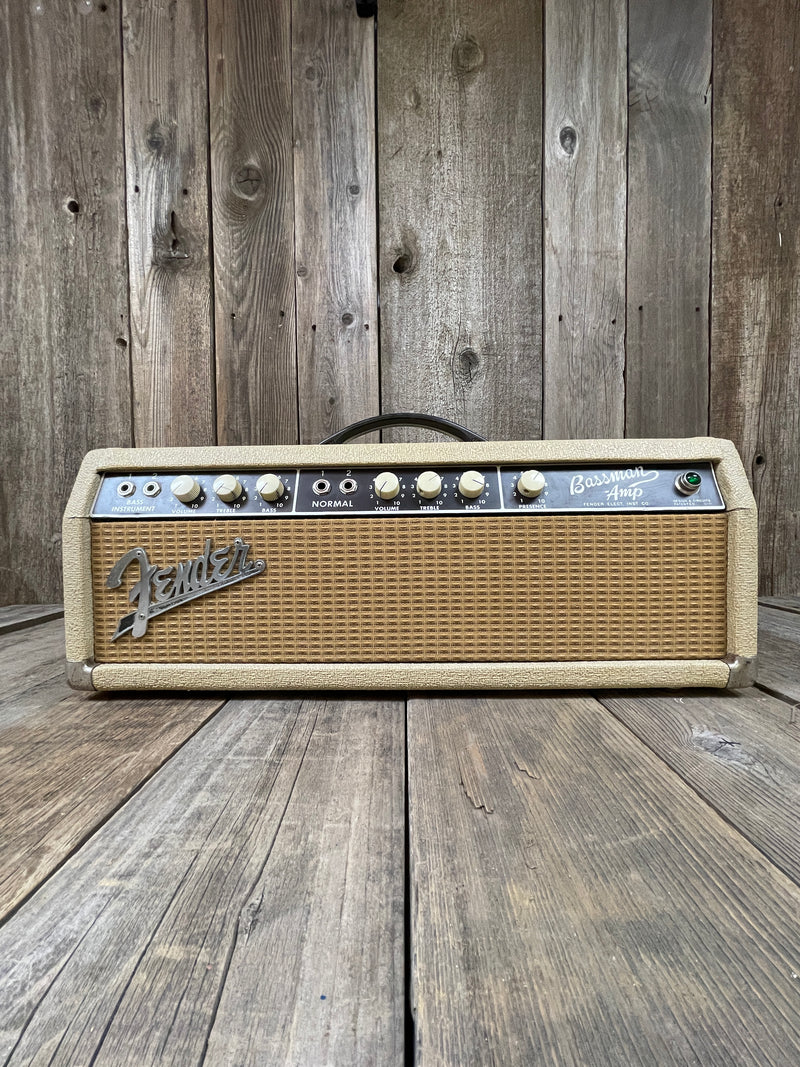 SOLD - Fender Bassman 6G6-B Head and cabinet 1963 Blonde and Wheat