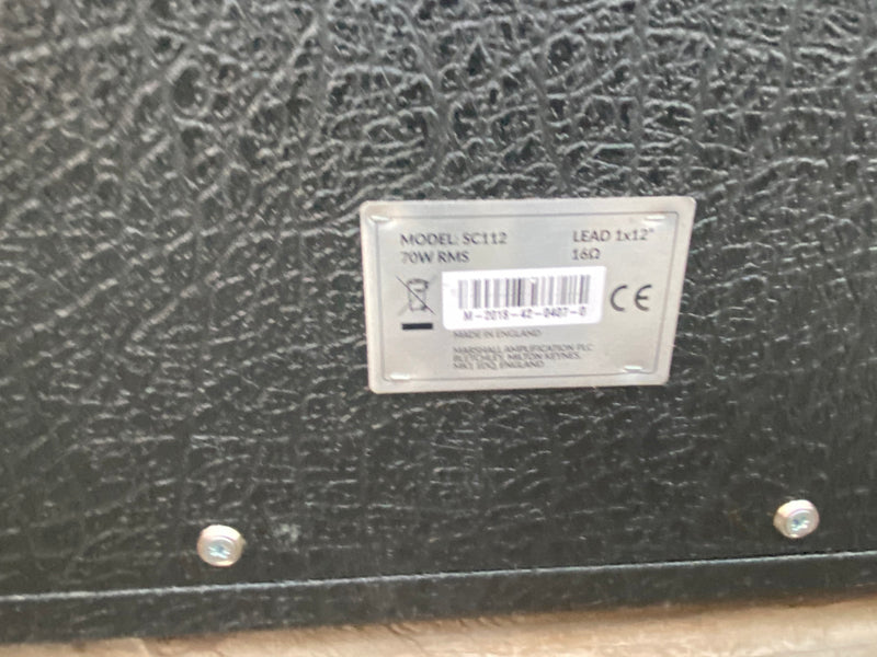 SOLD - Marshall SC20H JCM 800 20/5 watt head and 1x12" cabinet 2018