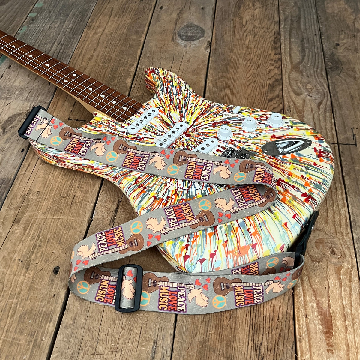 SOLD - Fender Stratocaster Splattercaster 2003 MIM