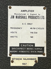 SOLD - Marshall Model 1962 JTM Tremolo Bluesbreaker 50w 1969