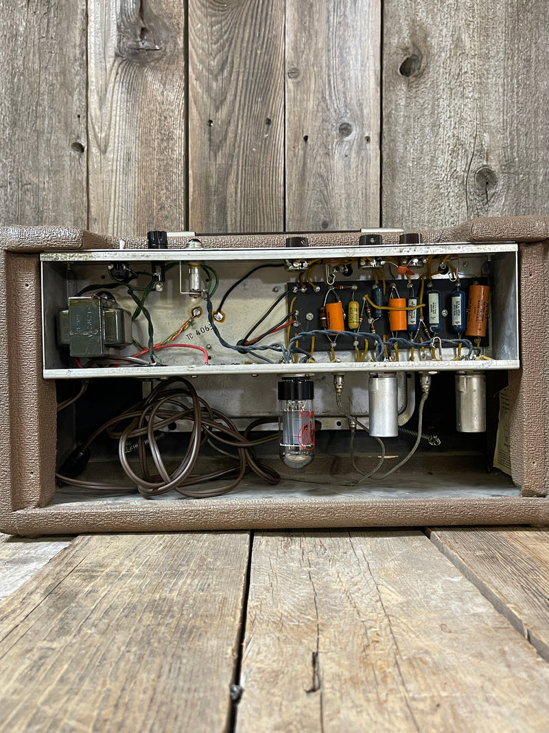 SOLD - Fender 6G15 Reverb Unit 1963 Pre CBS Brown Tolex