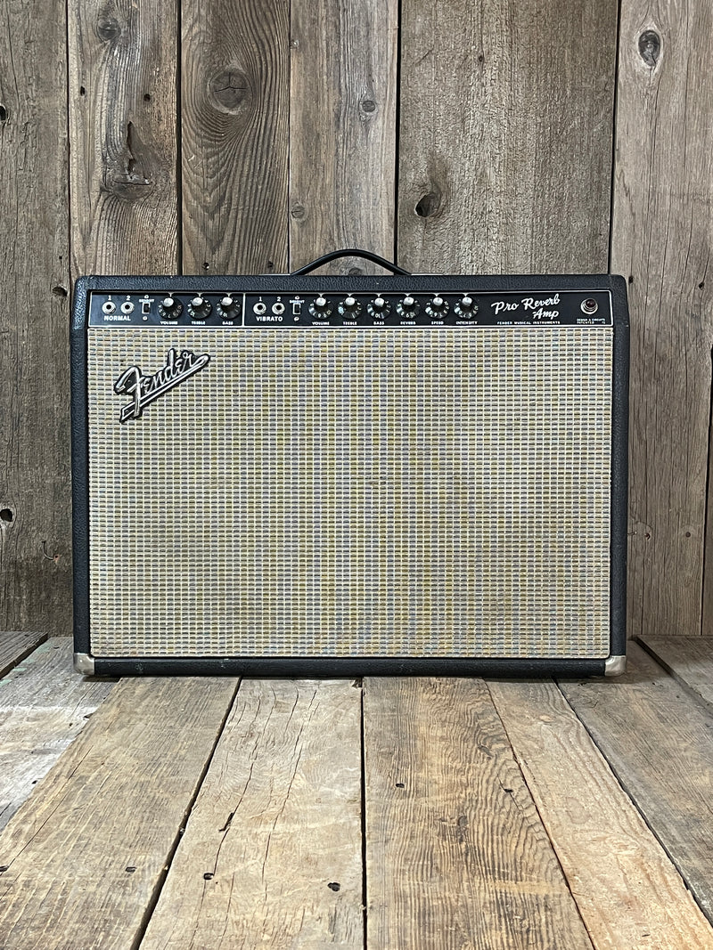 SOLD - Fender Blackpanel Pro Reverb Export Model AA165 1967