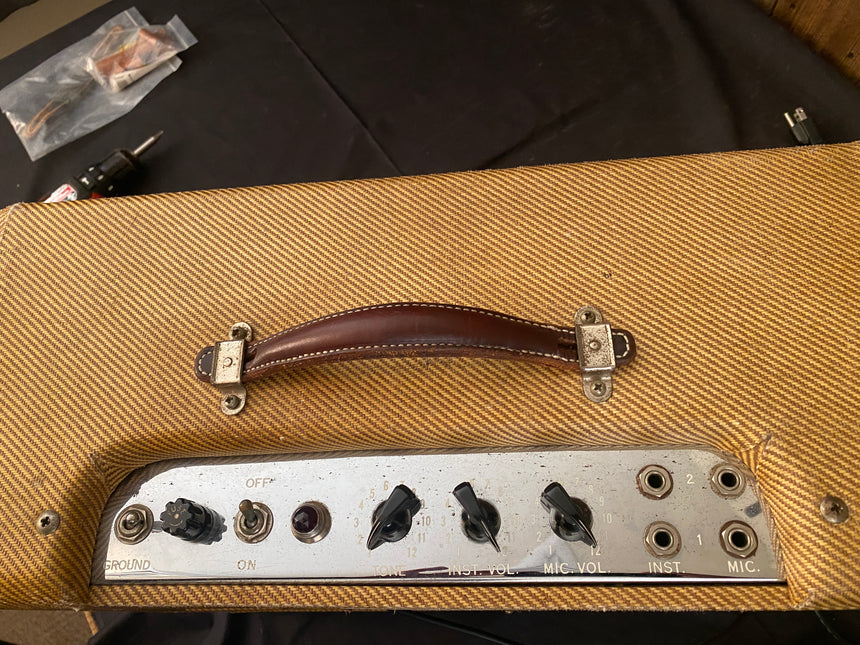 SOLD - Fender Deluxe 5E3 Tweed 1956