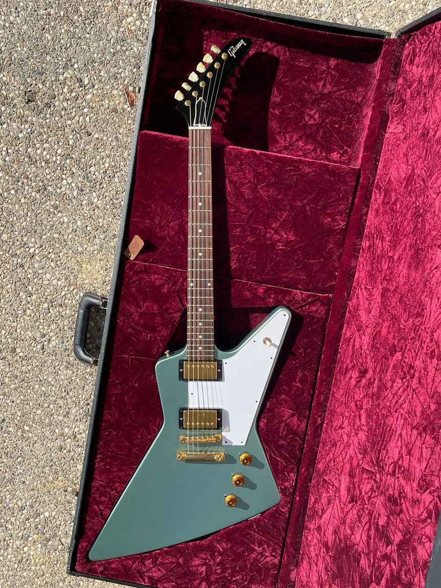 SOLD - Gibson Custom Shop Explorer Pelham Blue Special Order One-Off '58 Reissue spec 2008