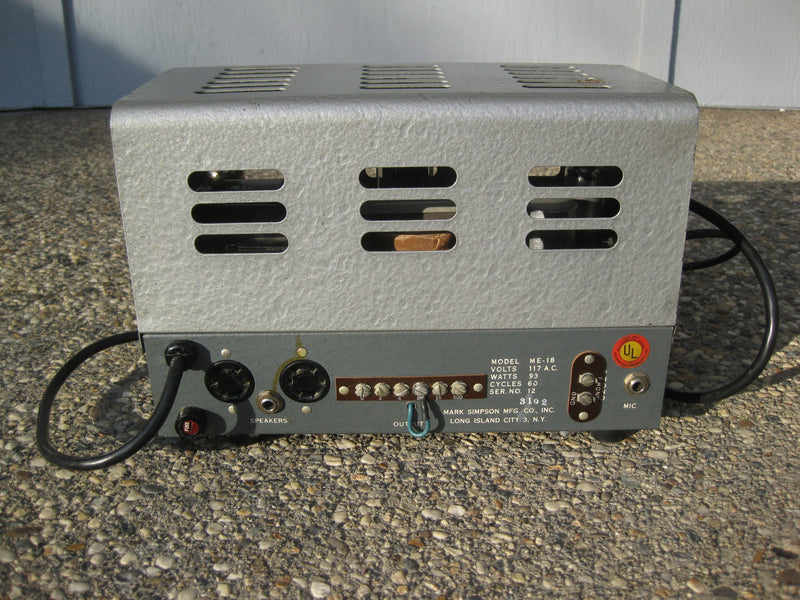 SOLD - Masco ME-18 PA Harmonica Harp Amp 1950s