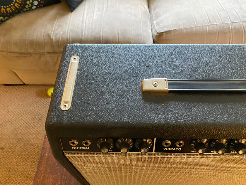 SOLD - Fender Deluxe Amp Pre CBS 1965 Blackface Orig Chassis, Repro Ca ...