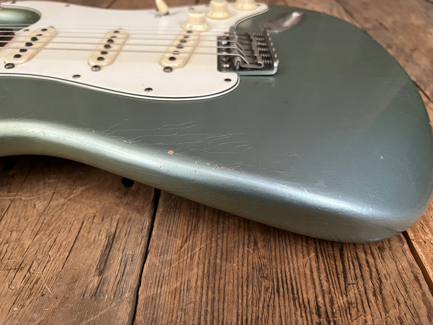 SOLD - Danocaster Double Cut 2021 Ice Blue Metallic