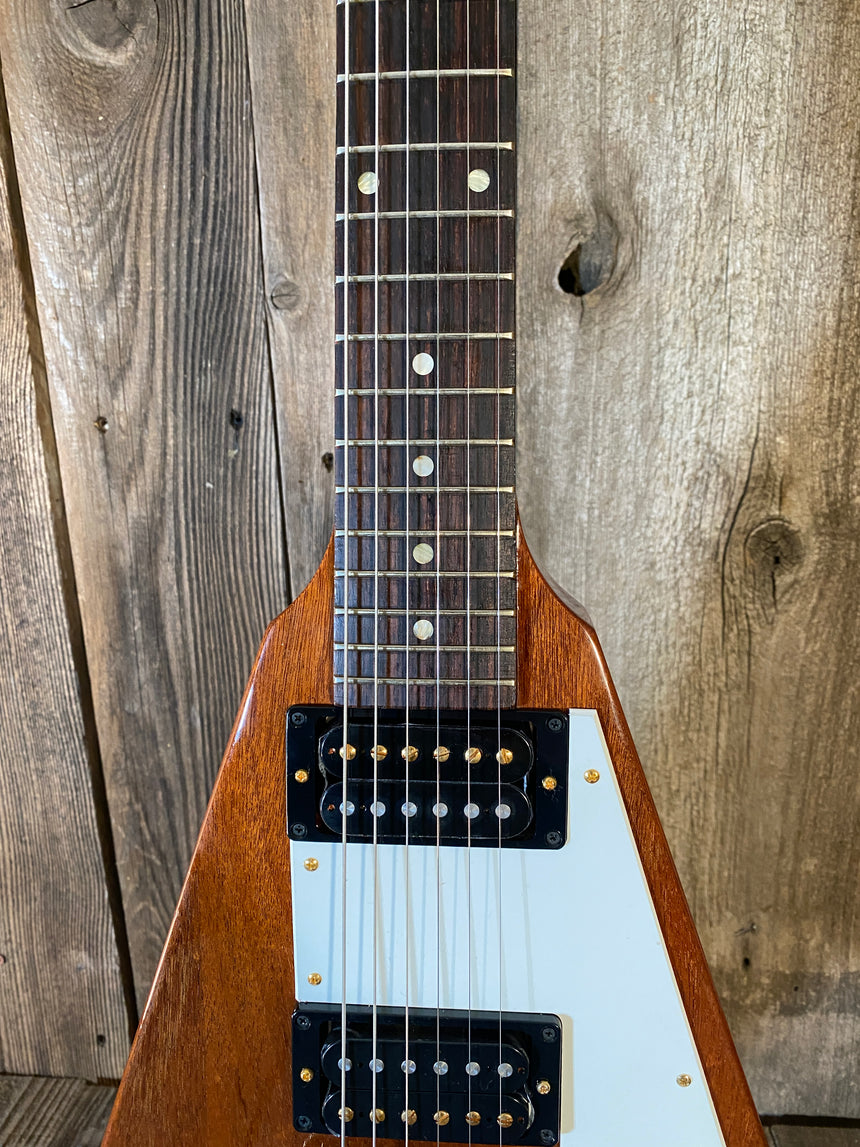 SOLD - Gibson Flying V 2006 1958 Style Natural Mohogany