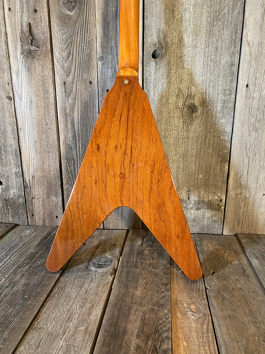 SOLD - Gibson Flying V 2006 1958 Style Natural Mohogany