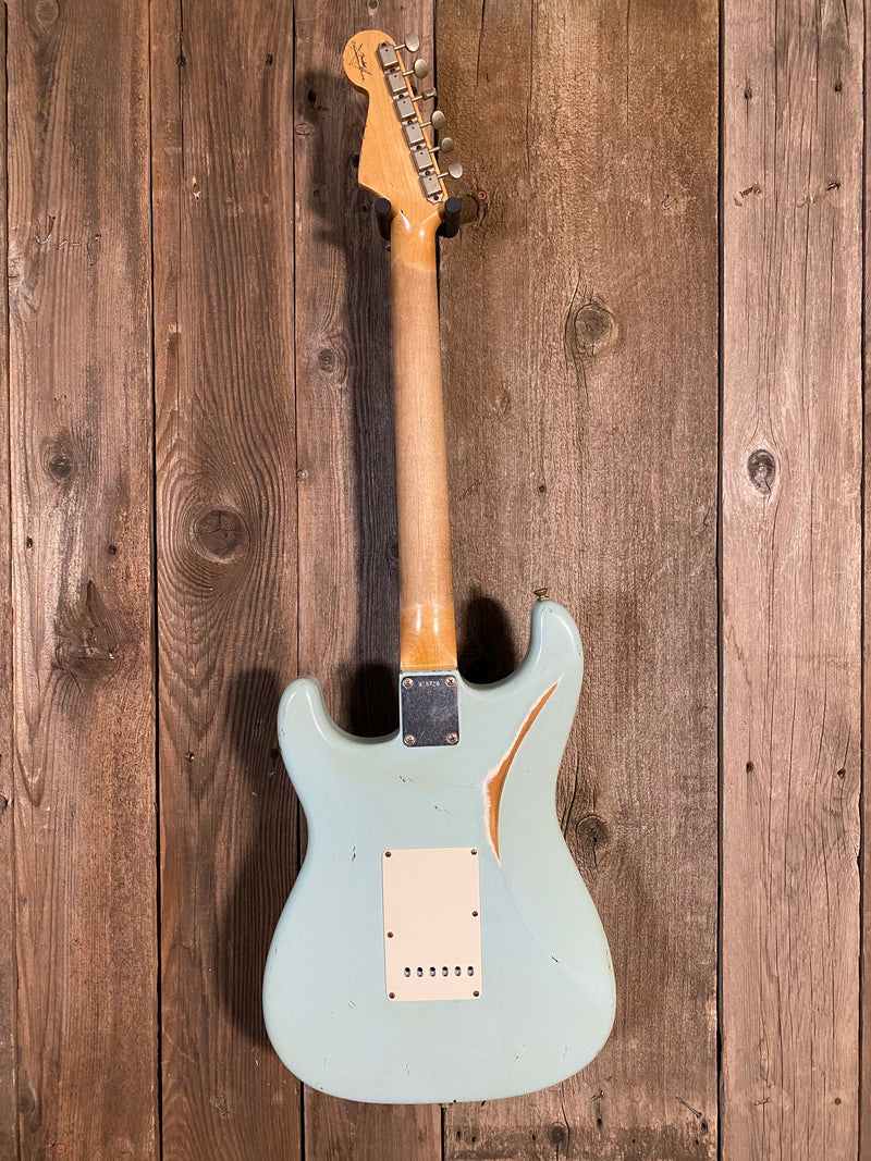 SOLD - Fender Stratocaster Custom Shop 1960 Relic 2006 Sonic Blue Matching Headstock