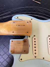 SOLD - Fender Stratocaster Custom Shop 1960 Relic 2006 Sonic Blue Matching Headstock