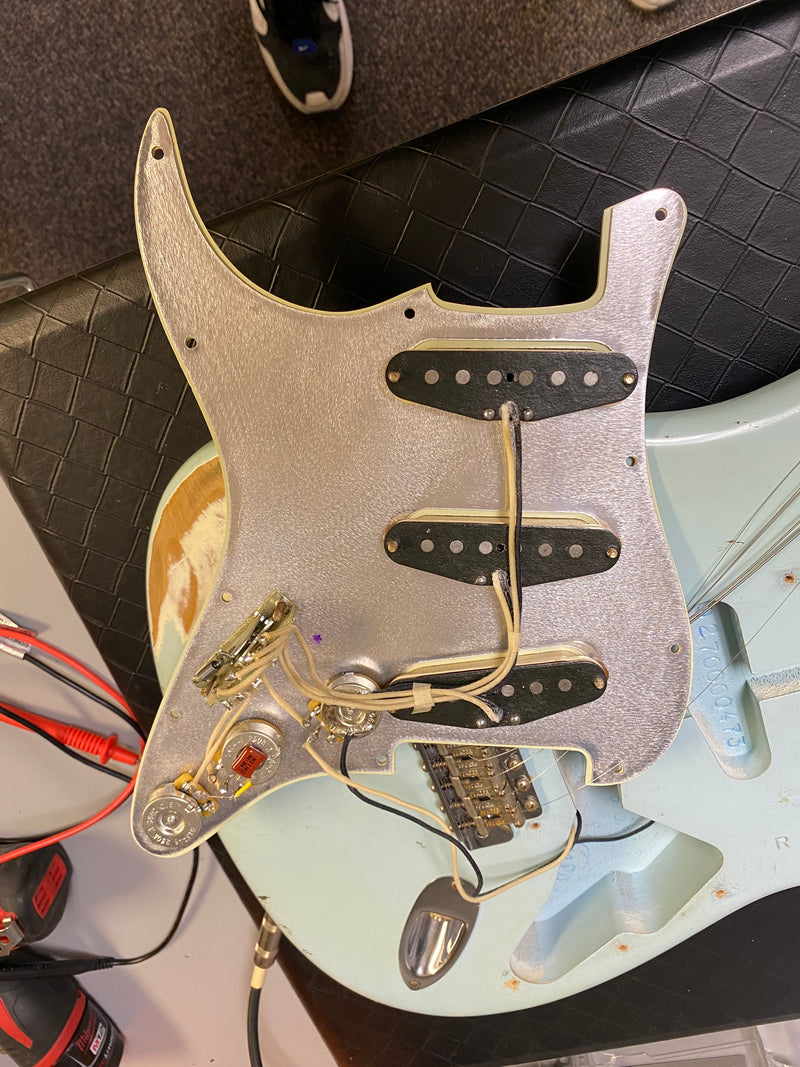SOLD - Fender Stratocaster Custom Shop 1960 Relic 2006 Sonic Blue Matching Headstock
