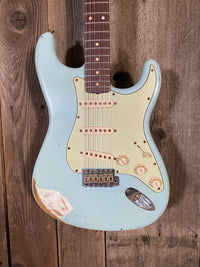 SOLD - Fender Stratocaster Custom Shop 1960 Relic 2006 Sonic Blue Matching Headstock