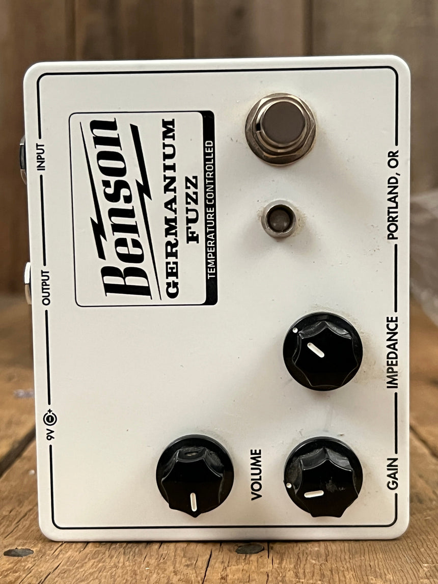 SOLD - Benson Germanium Fuzz Guitar Effects Pedal Polar White 2021 