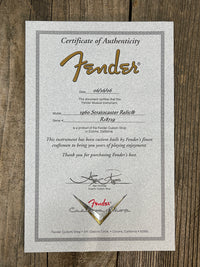 SOLD - Fender Stratocaster Custom Shop 1960 Relic 2006 Sonic Blue Matching Headstock