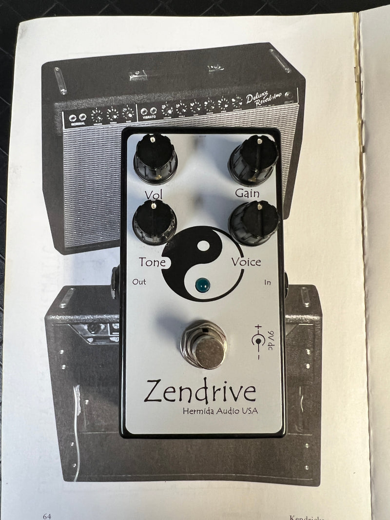 SOLD - Lovepedal Hermida Audio Zendrive Black and Silver 2010s Early Version