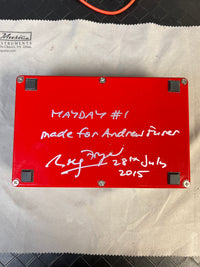 SOLD - Fryer Guitars Mayday Overdrive Distortion Pedal Hand Numbered #1 Brian May
